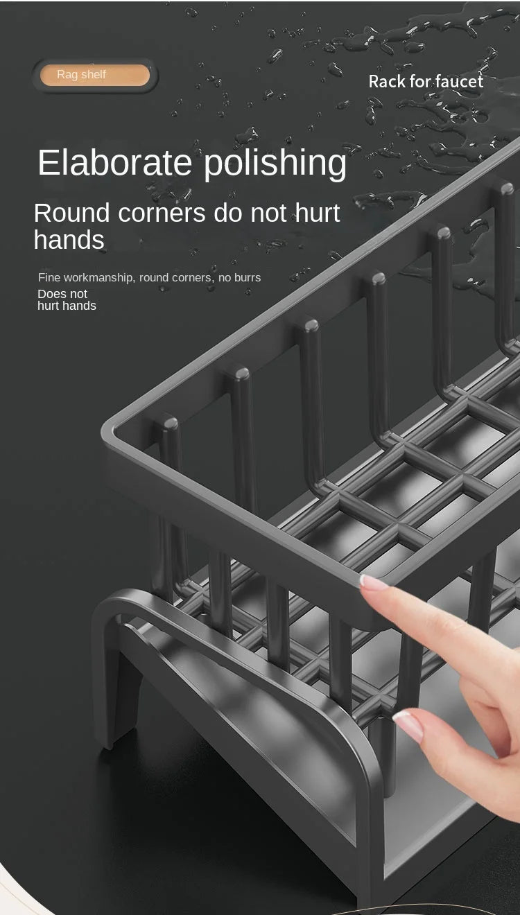 Kitchen Cleaning Cloth Storage Draining Rack