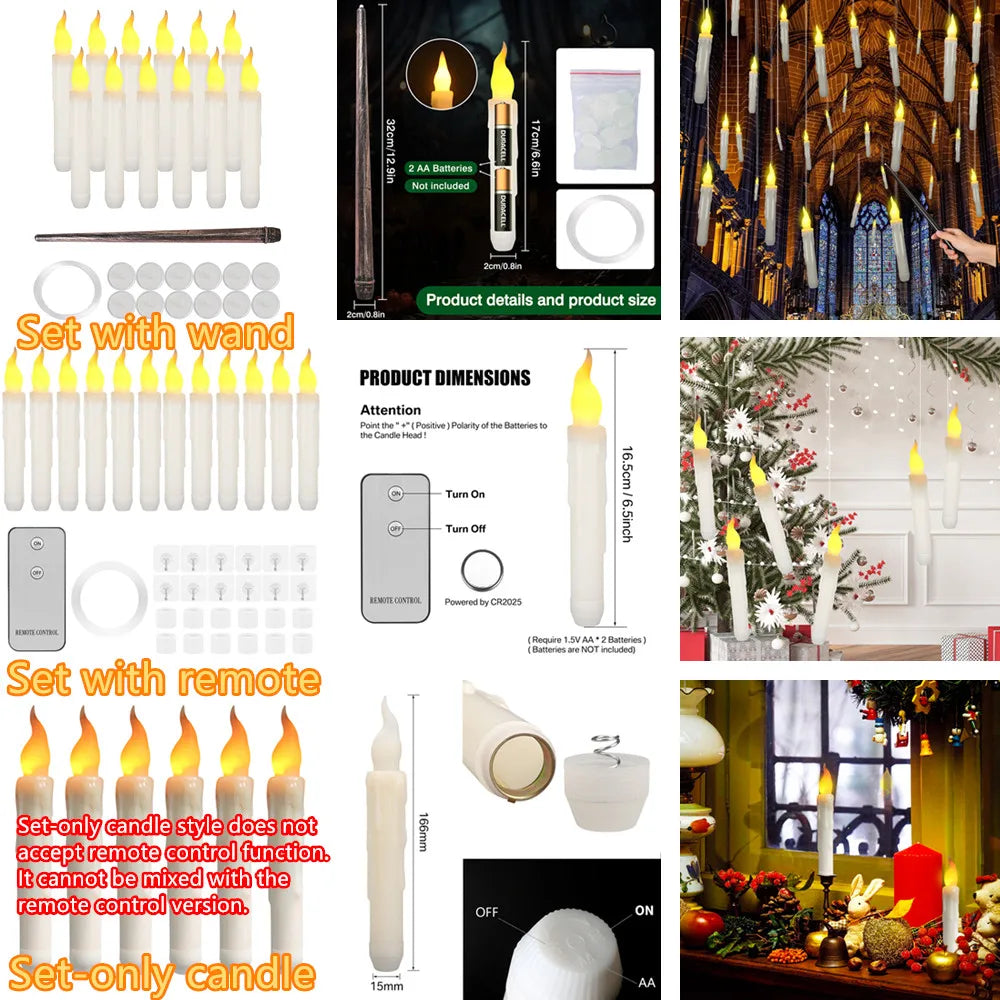 Candle Flameless Flickering LED Battery Operated