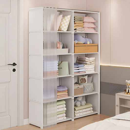 Storage Rack with Curtain