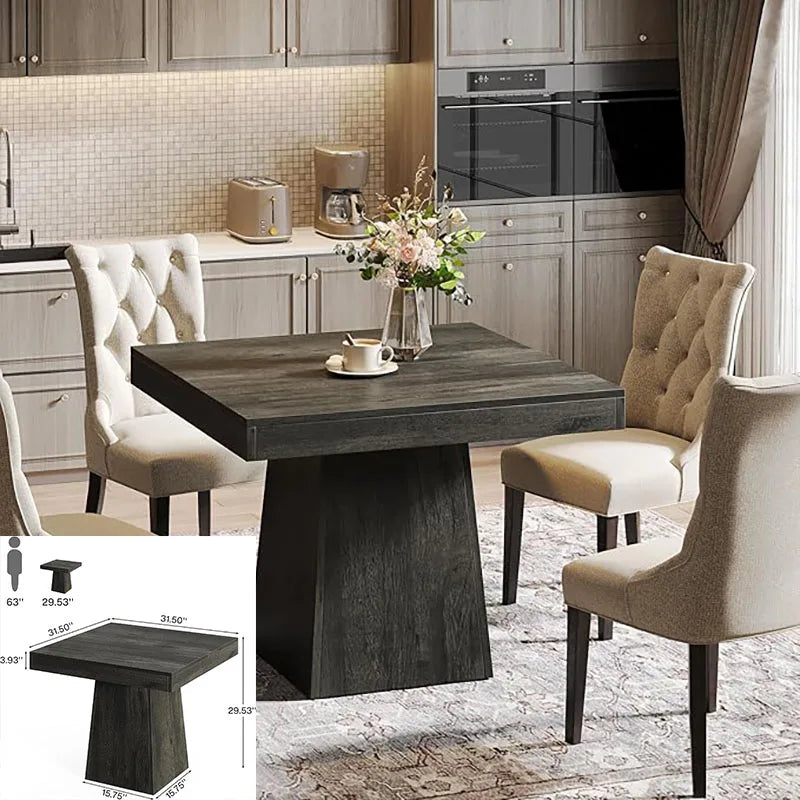Black Dining Table for 4-6