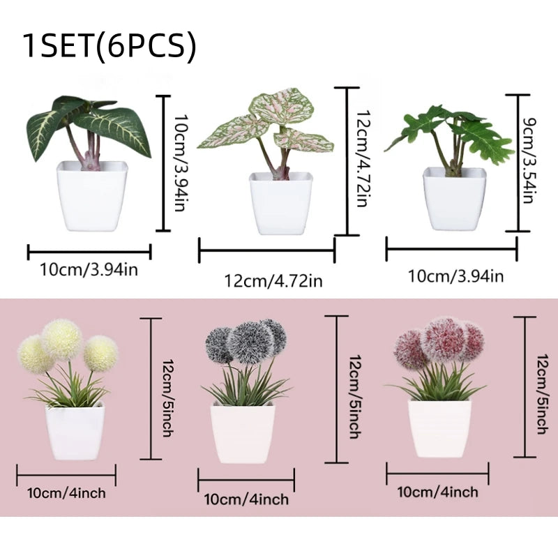 1SET Simulation Mini Potted Plant