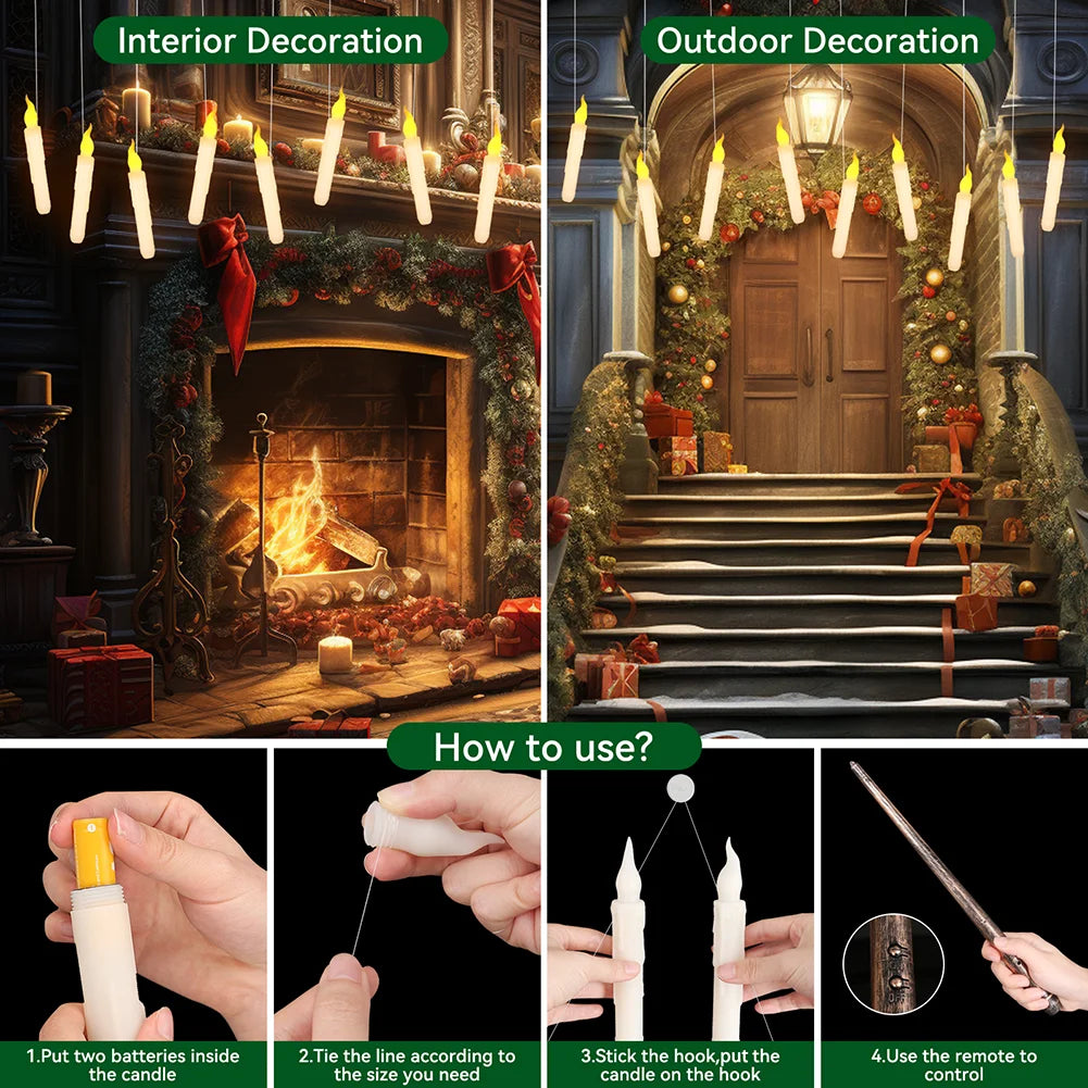 Candle Flameless Flickering LED Battery Operated
