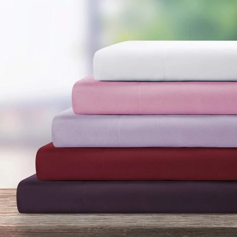 Bed Sheets Set 6 Piece(King, White)