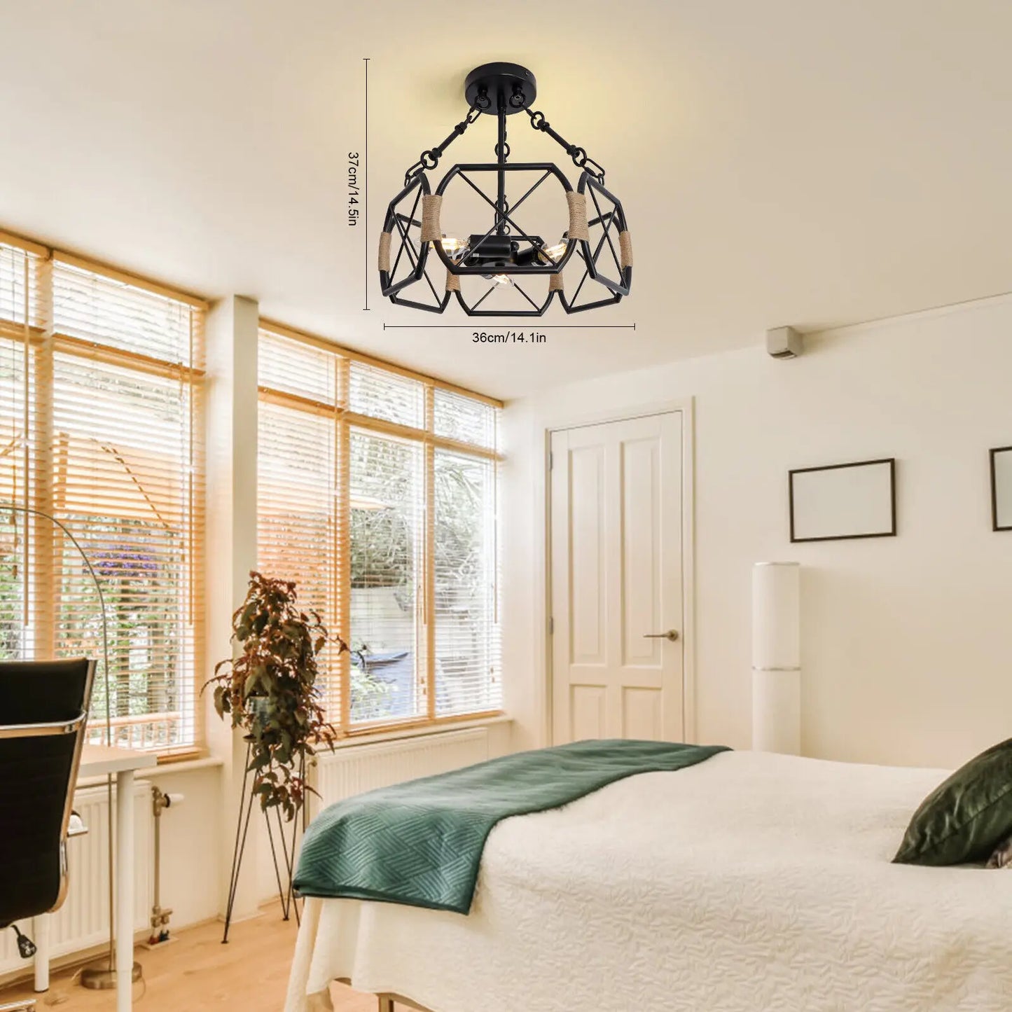 Rustic Farmhouse Ceiling Light