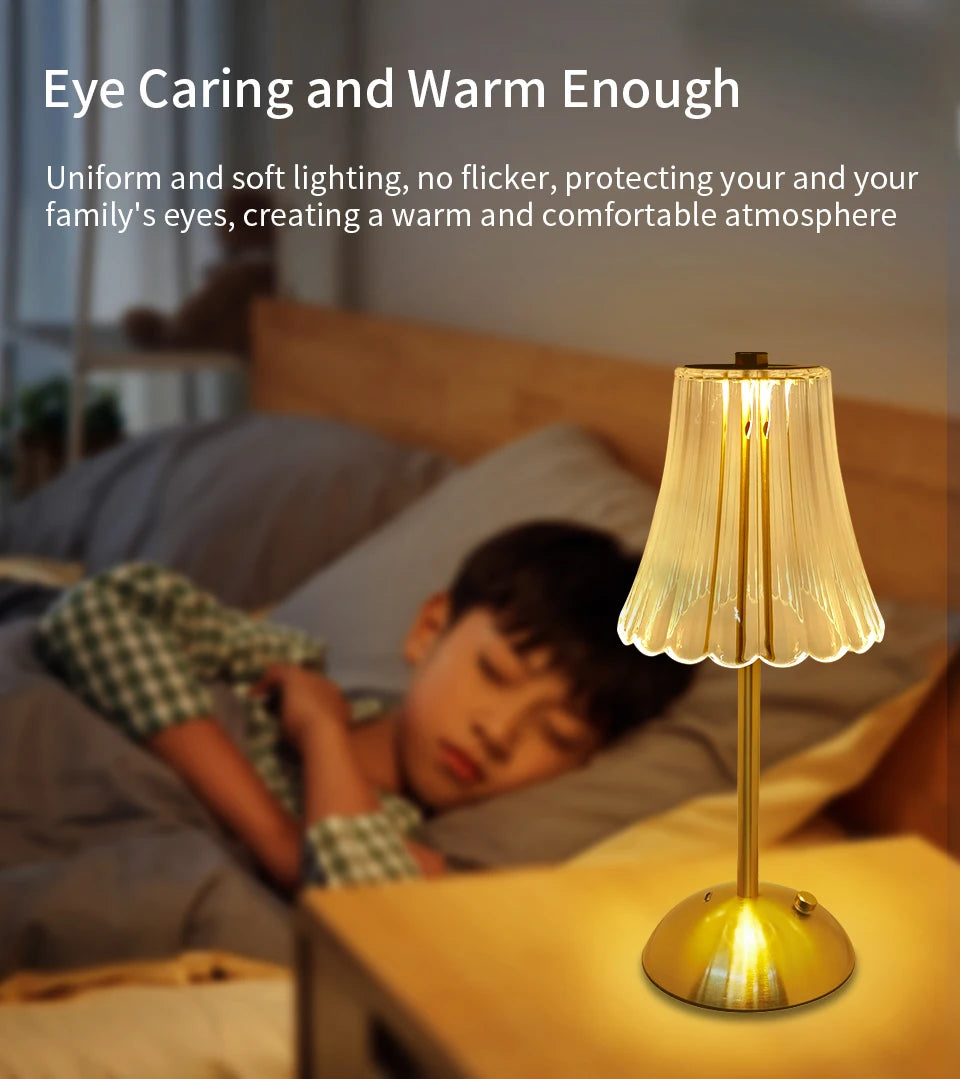 LED Table Lamp Touch Sensor Dimmable Night Light