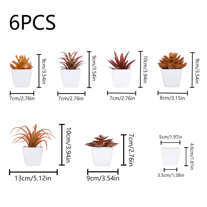 1SET Simulation Mini Potted Plant