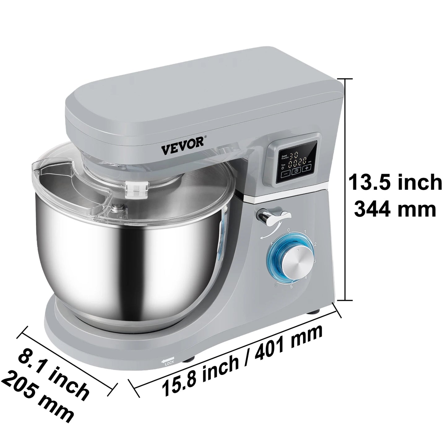 5 IN 1 Stand Mixer with 6 Speeds