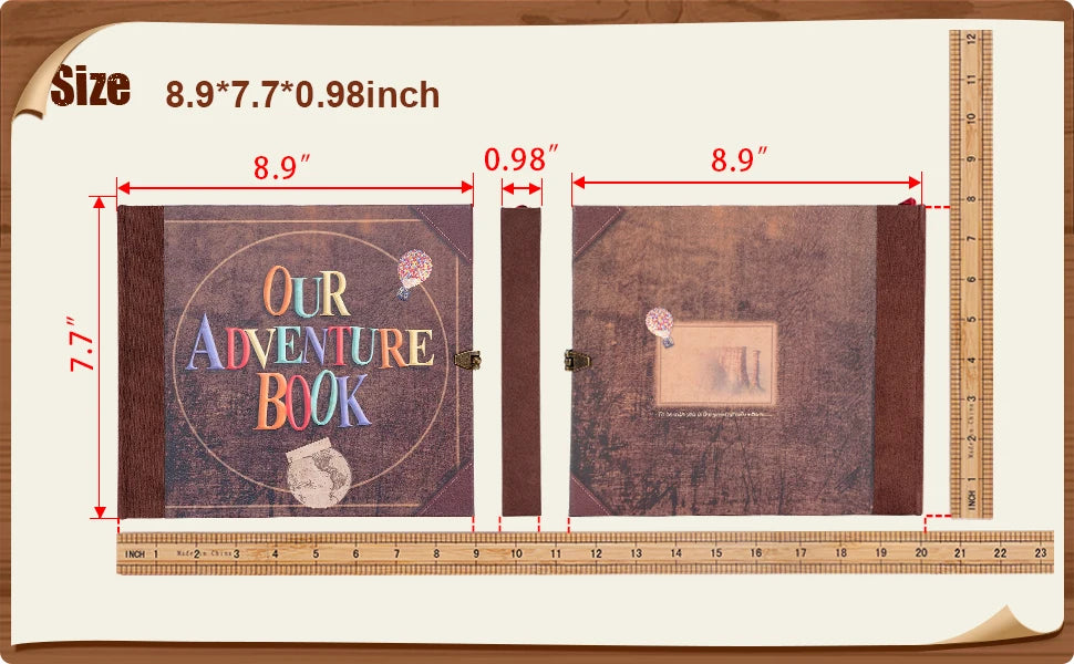 Our Adventure Book 146 Page Photo Album Scrapbook