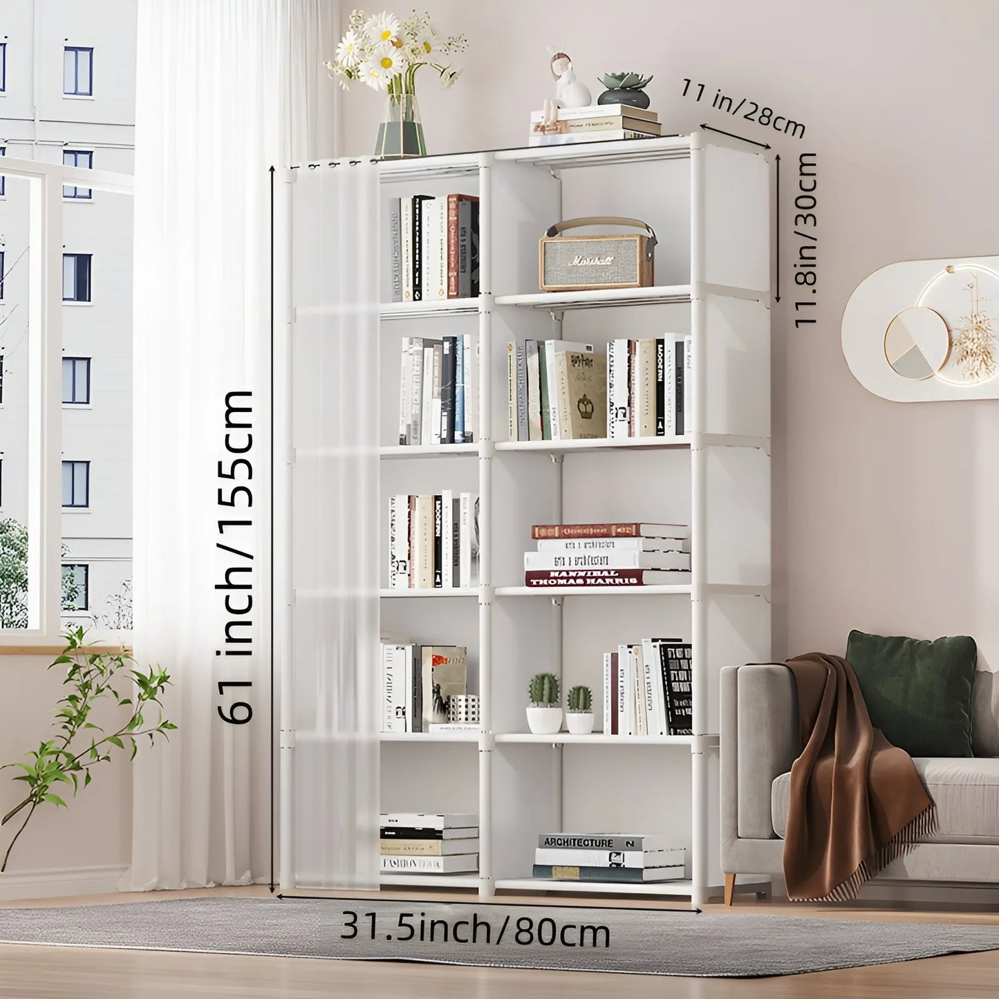 Storage Rack with Curtain