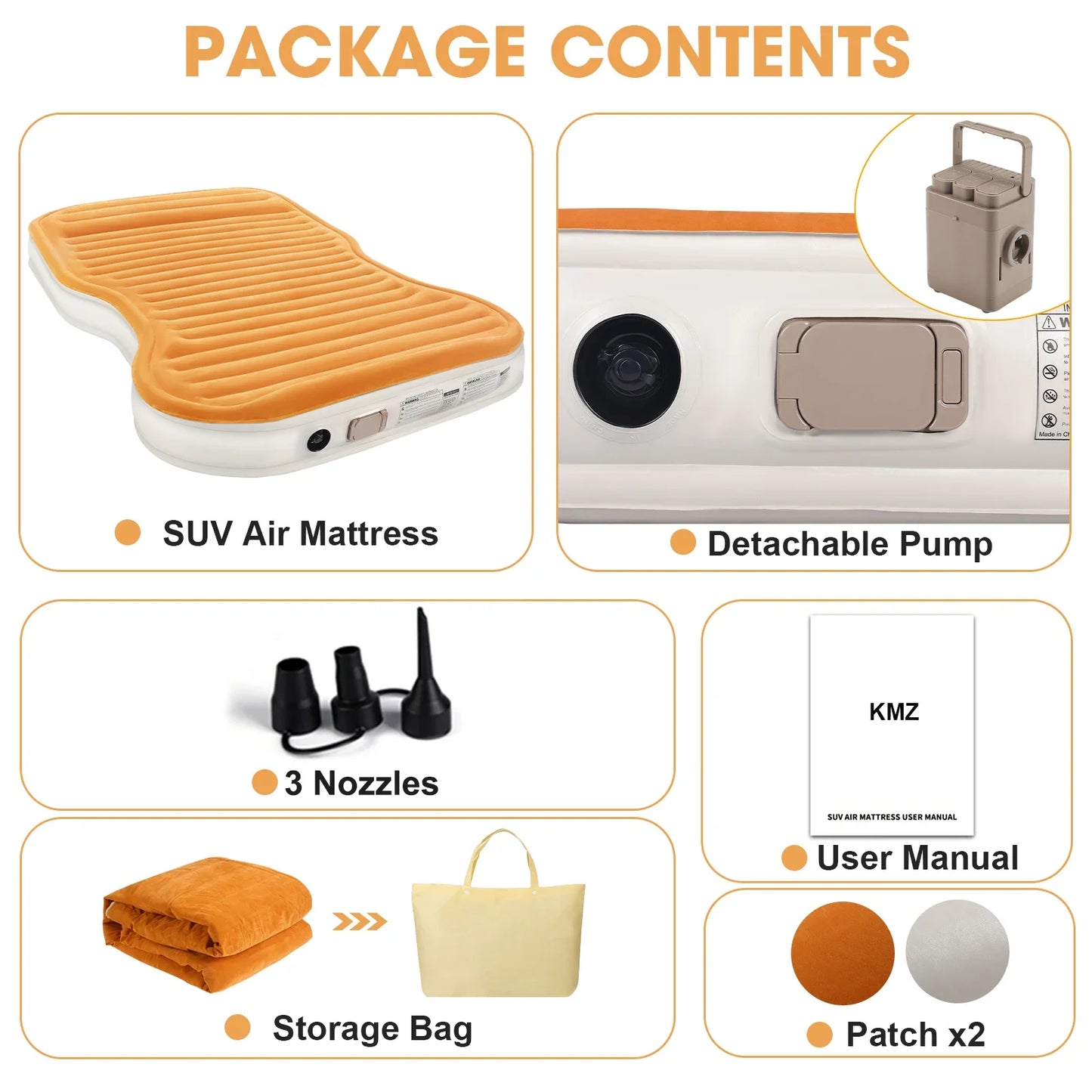 Air Mattress Double Size with Built-in Pump