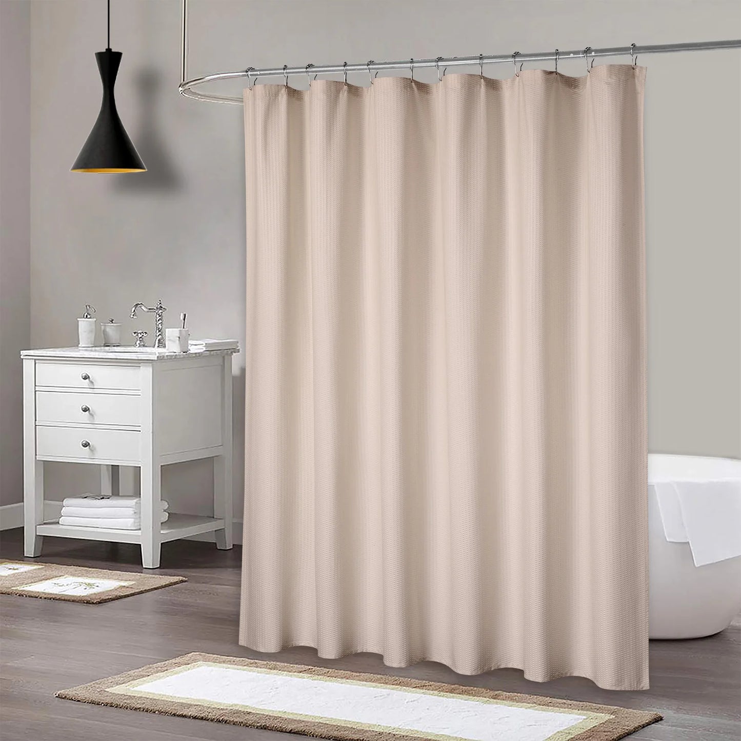 Shower Curtain Soft Microfiber Fabric