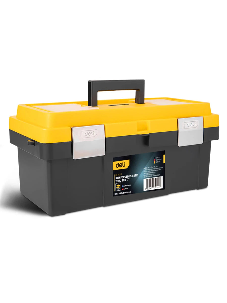 Tool Box Storage Organizer with Secure Latch