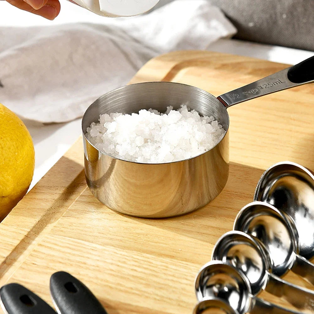 Stainless Steel Measuring Cups And Spoons