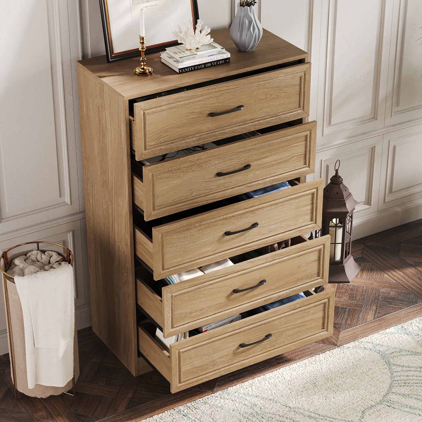 47'' Tall 5 Drawer Dresser