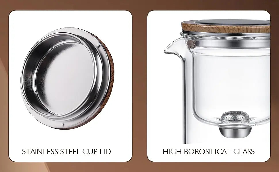 Tea Pot with One Click Switch Tea Filtration