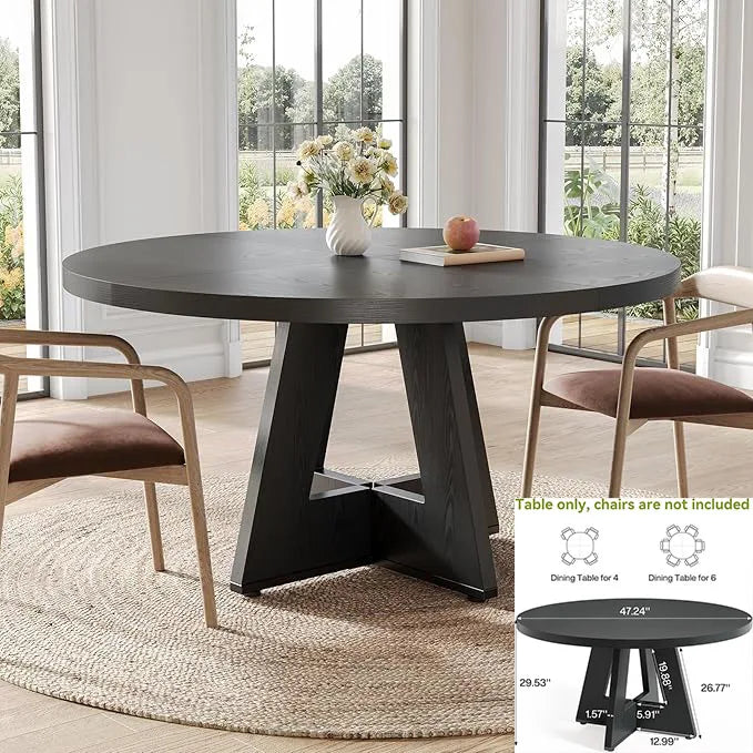 Black Dining Table for 4-6
