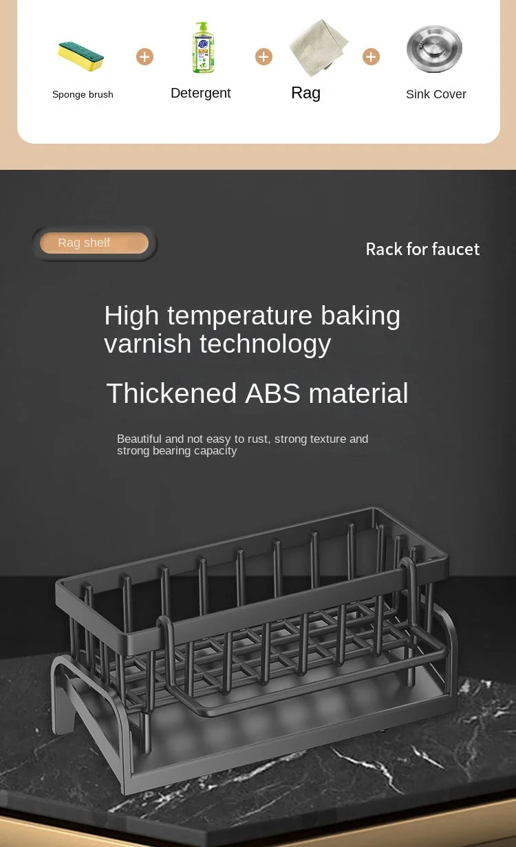 Kitchen Cleaning Cloth Storage Draining Rack