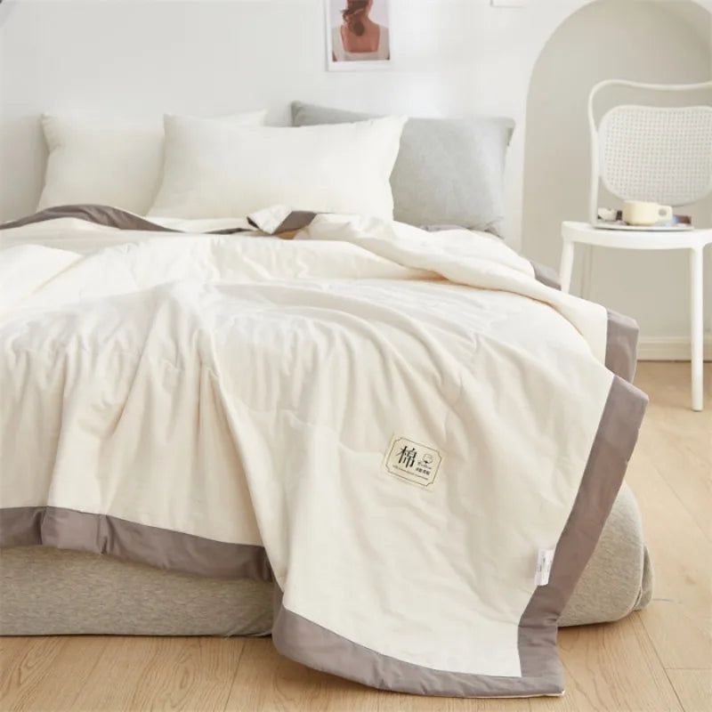 Pure cotton summer quilt, breathable air conditioning
