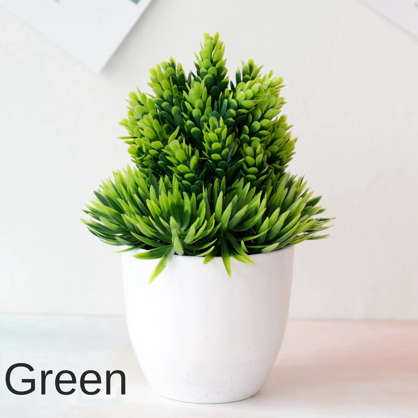 Artificial Potted Bonsai Green Small Tree Plants