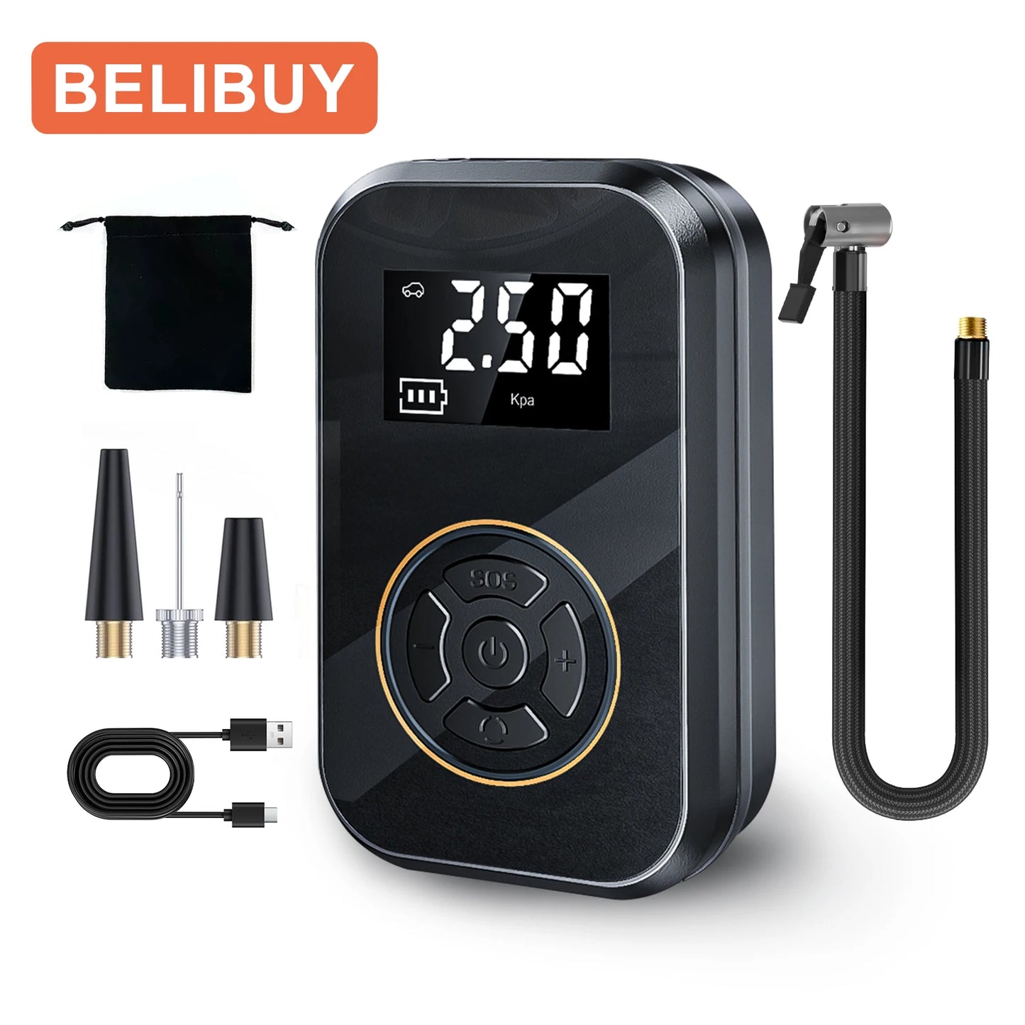 Portable Tire Inflator With Digital Display