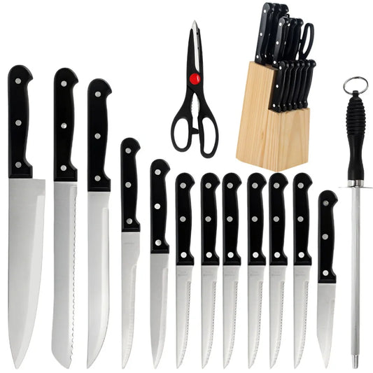 15pc Knife Set Stainless Steel