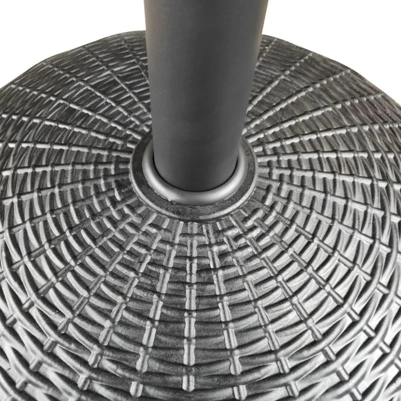 22lb Black Round Coated Resin Umbrella Base
