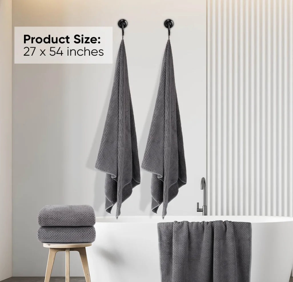 Bath Towel Set 2 Pack Microfiber Ultra Absorbent