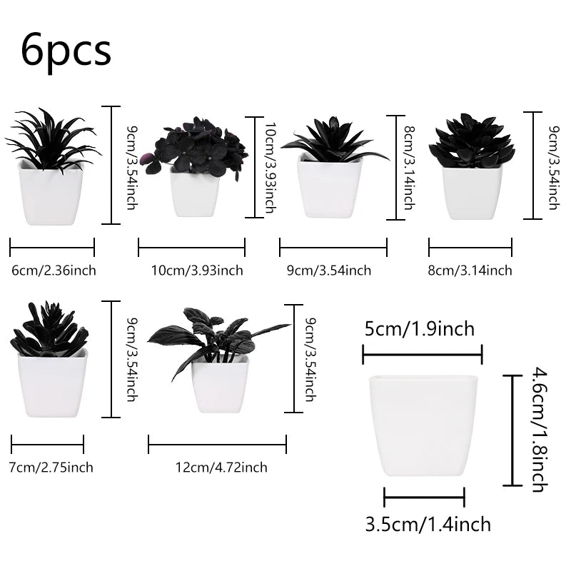 1SET Simulation Mini Potted Plant