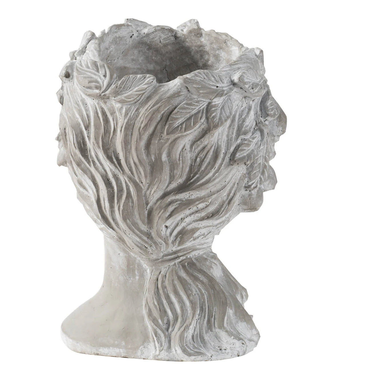 Cement Woman Bust Planter