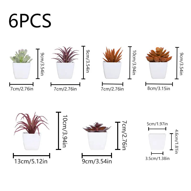 1SET Simulation Mini Potted Plant