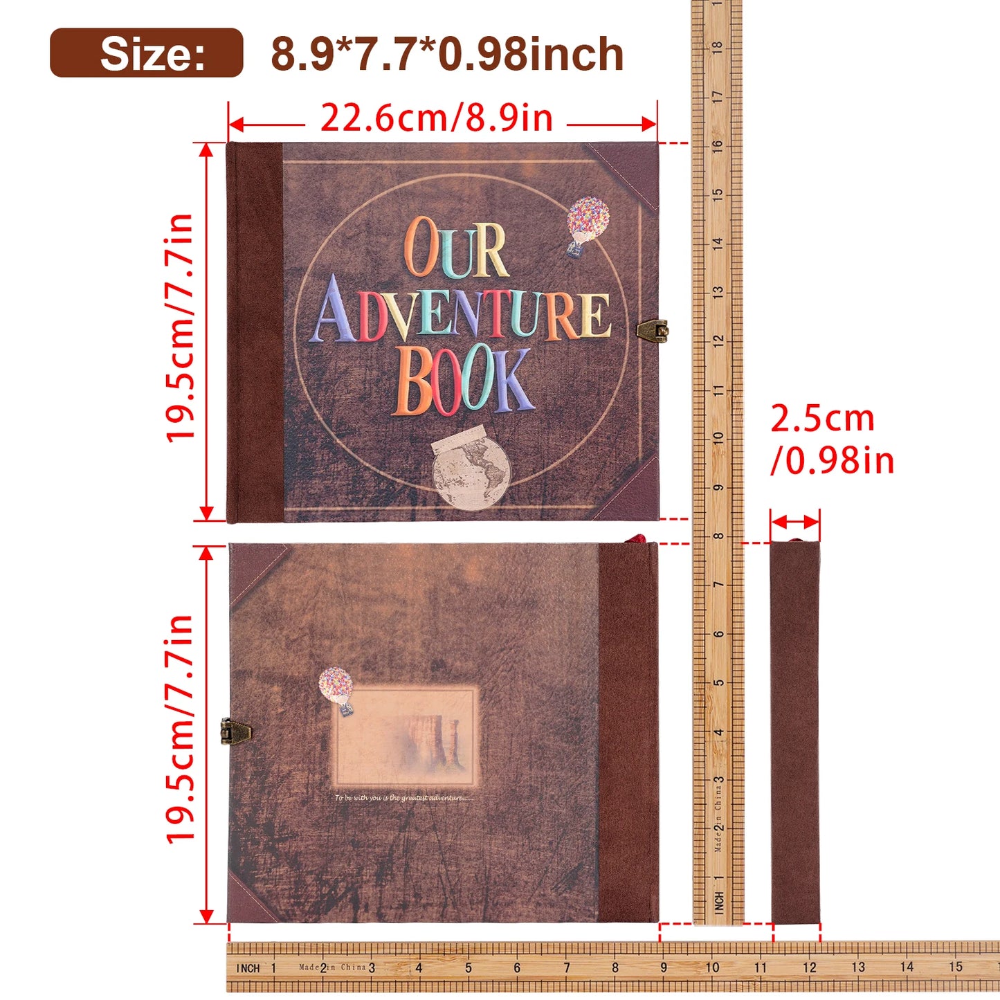 Our Adventure Book 146 Page Photo Album Scrapbook