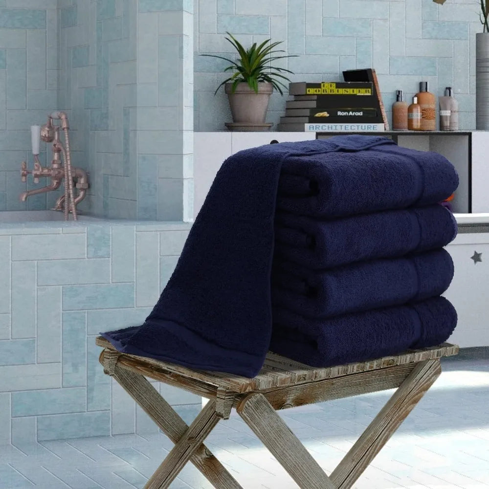 Super absorbent bath towel set of 4