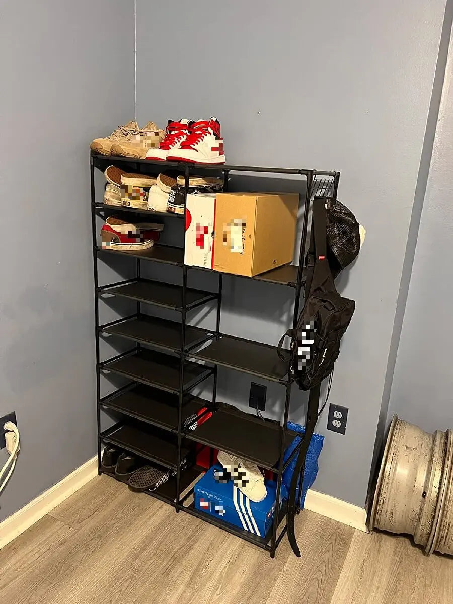 9-Tier Tall Shoe Rack Free-Standing