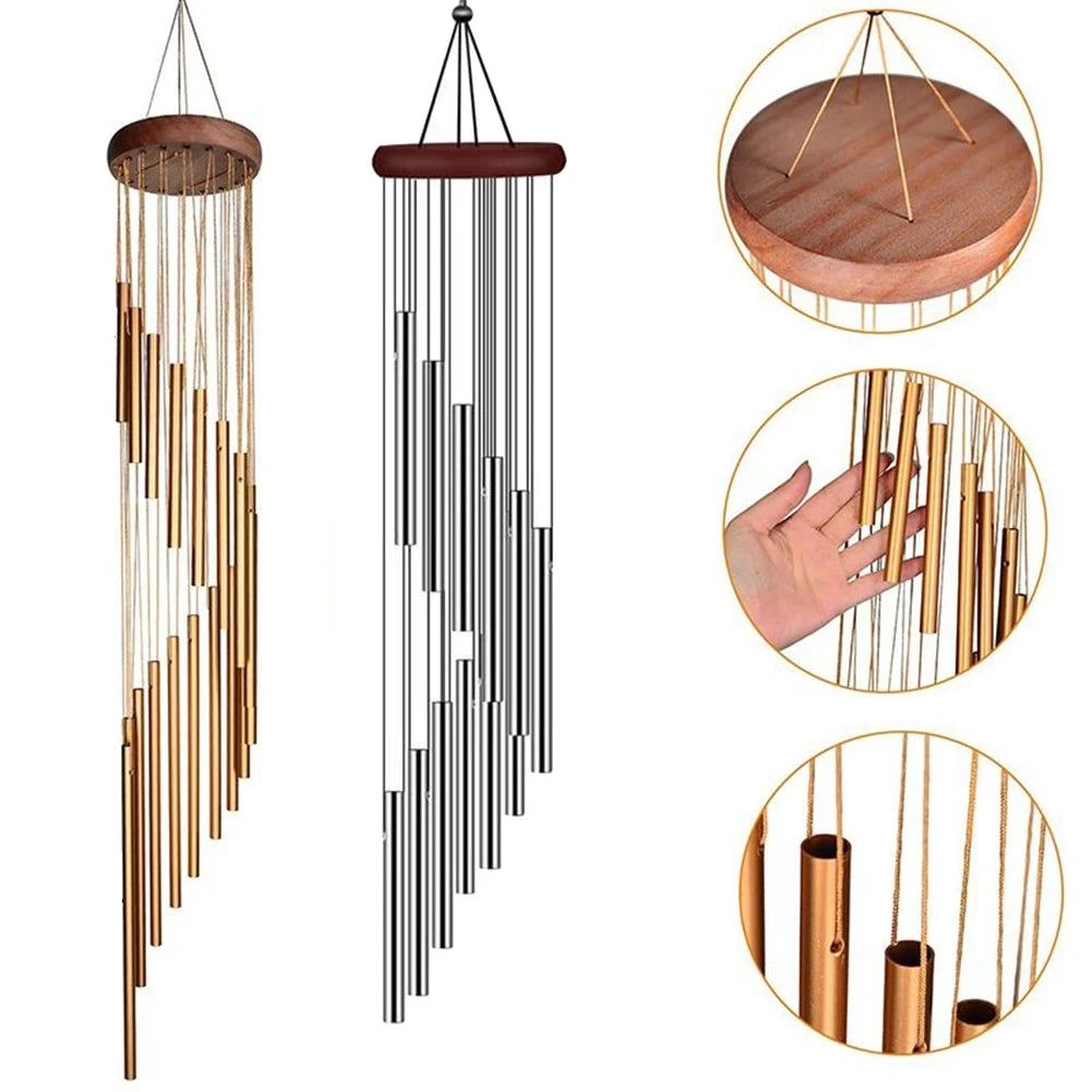 Aluminum Alloy Wind Chime with Hook