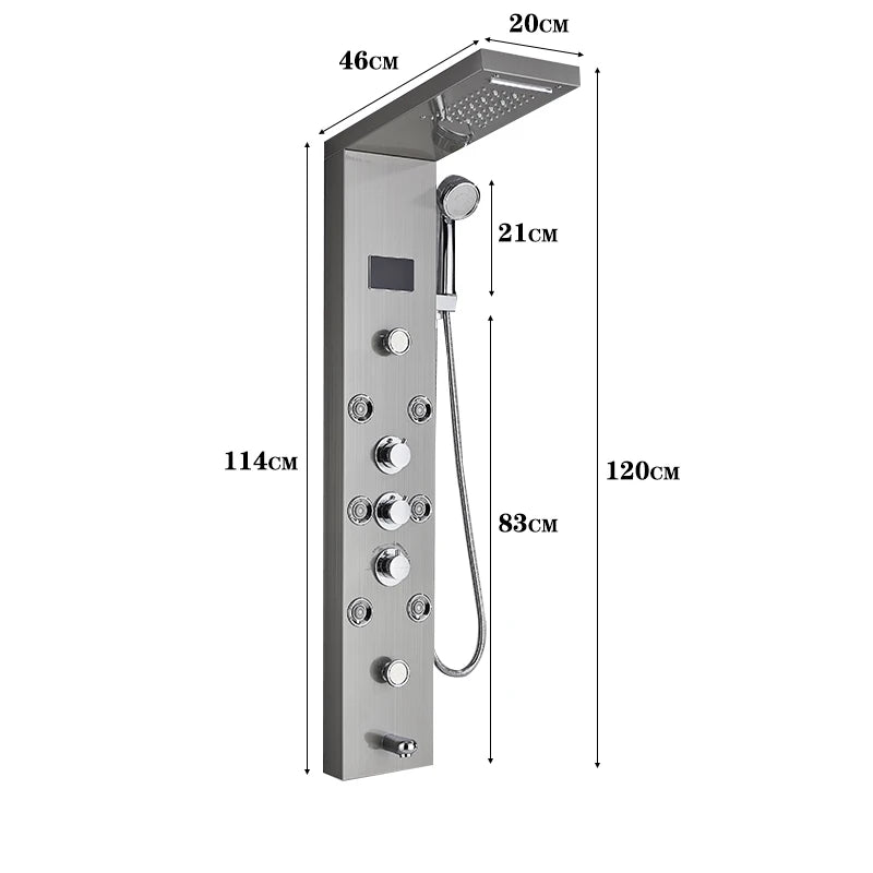 LED Rainfall Shower Panel System