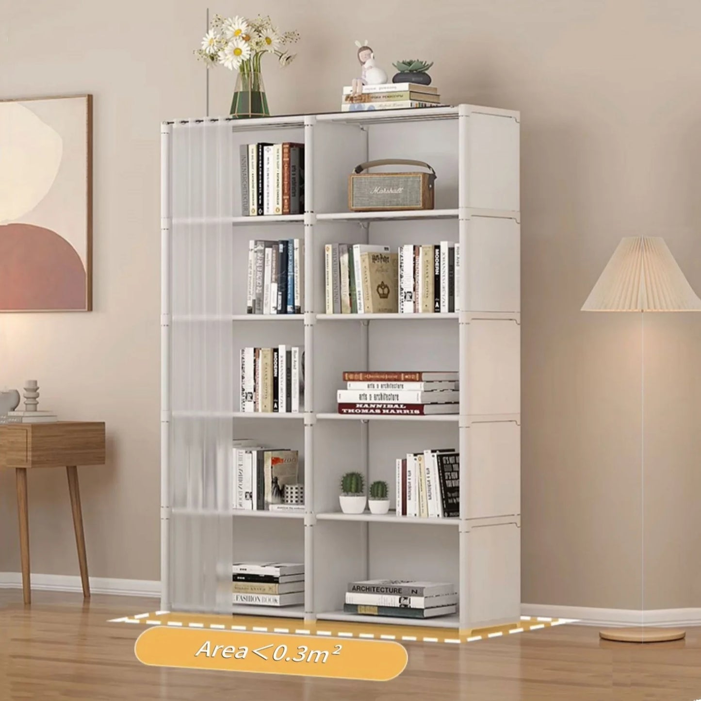 Storage Rack with Curtain