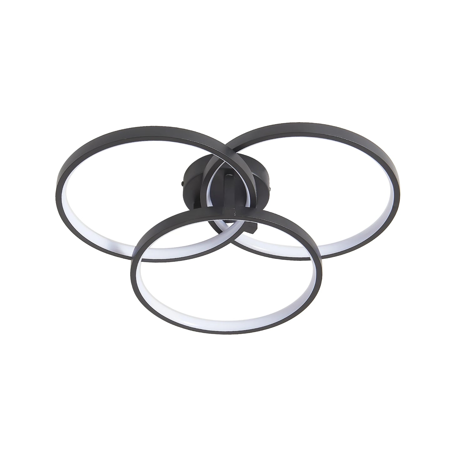 LED Ceiling Light 3-Ring Flush Mount Fixture