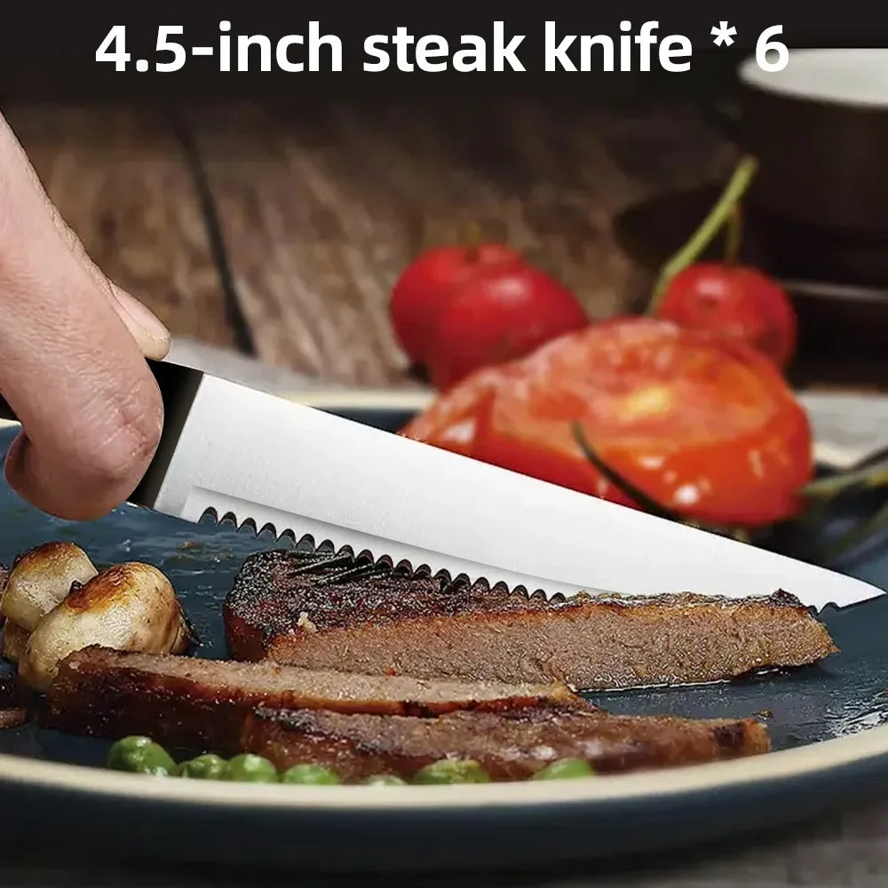 15pc Knife Set Stainless Steel