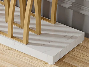 59 inch Gold Entryway Table