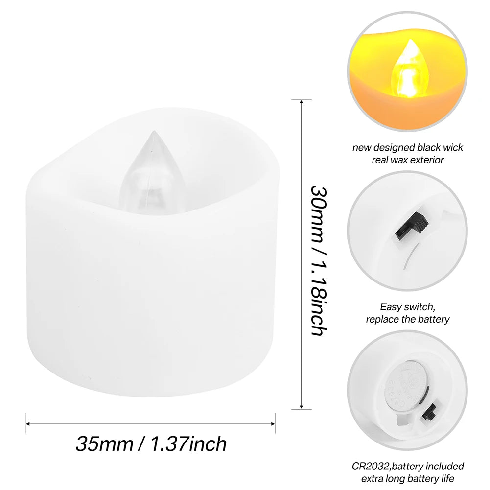 Candle Flameless Flickering LED Battery Operated