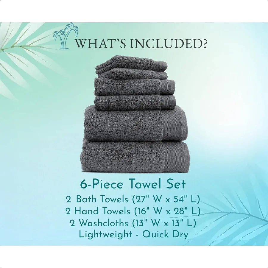 6 Piece Towel Set