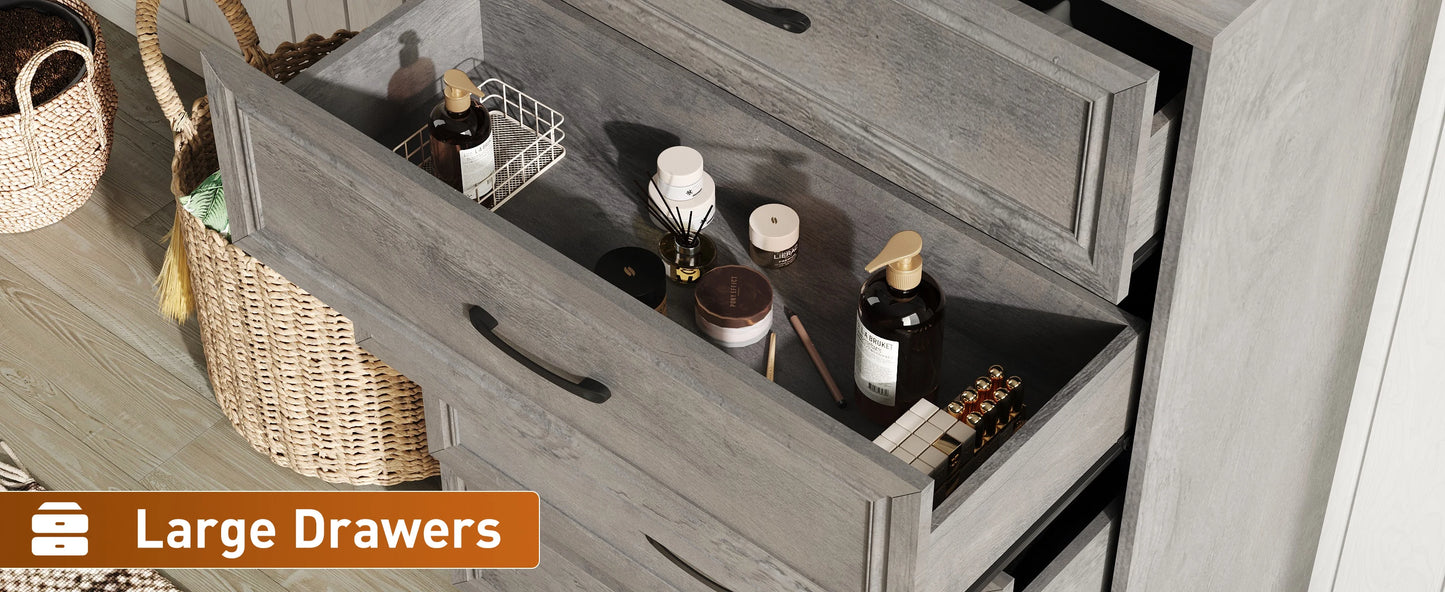 47'' Tall 5 Drawer Dresser