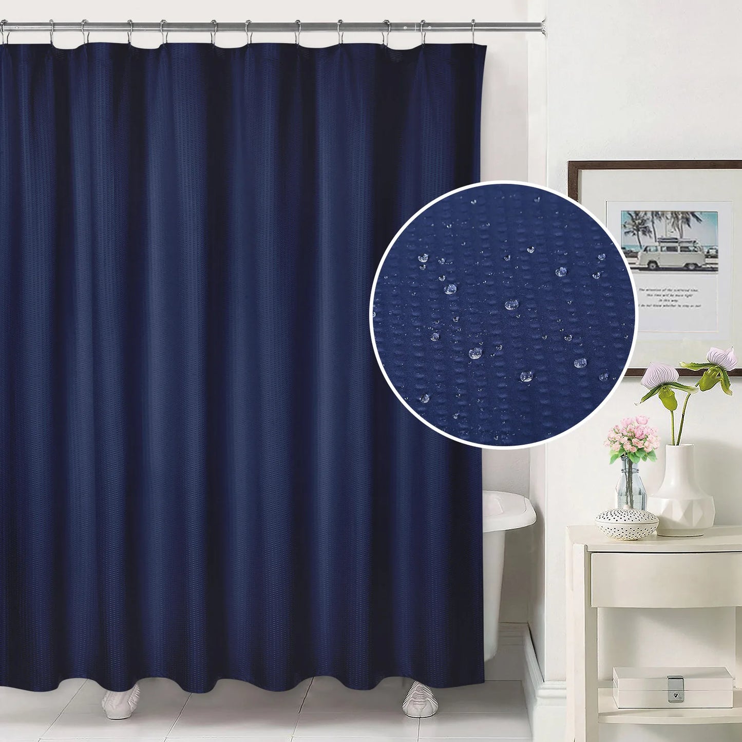 Shower Curtain Soft Microfiber Fabric