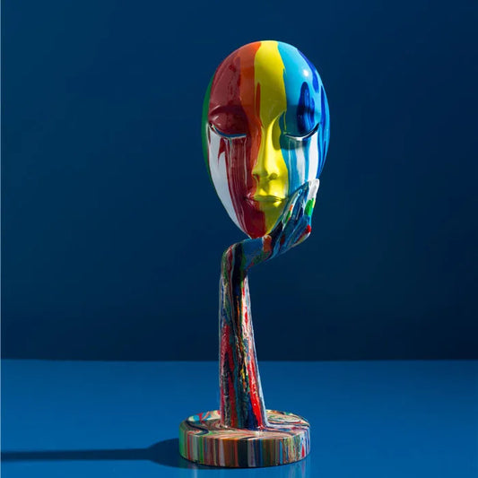 Painted Colorful Abstract Mask