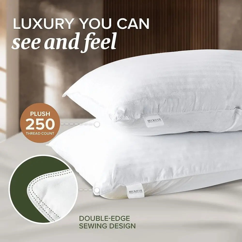 Set of 2 Bed Pillows Standard King